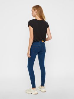 Basic 5 Taschen Jegging elastisch Noisy May Medium Blue