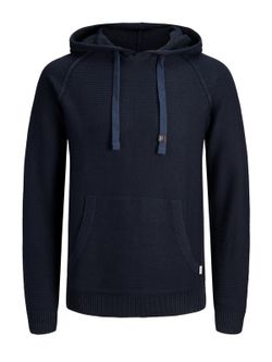 Pullover basic con cappuccio in tinta unita Jack & Jones Total Eclipse