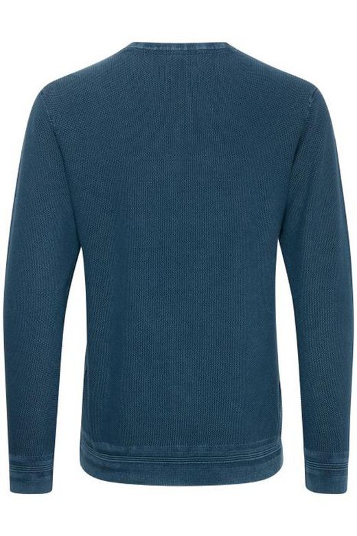 Jersey cuello redondo con 3 botones desgastado Blend Of America Dark Navy