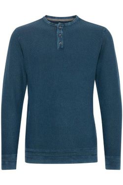 Jersey cuello redondo con 3 botones desgastado Blend Of America Dark Navy