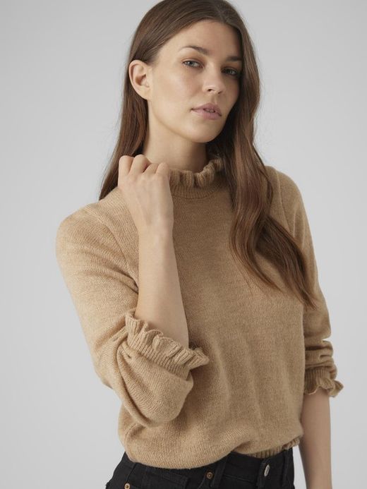 Jersey de manga 3/4 con fruncidos Vero Moda Nomad