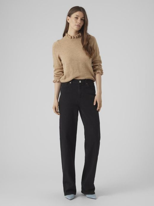 Jersey de manga 3/4 con fruncidos Vero Moda Nomad