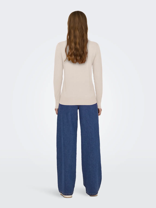 Jersey básico con botones en puño Jdy Eggnog