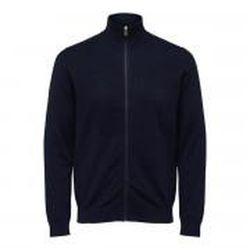 Cardigan básico con cremallera Selected Navy Blazer