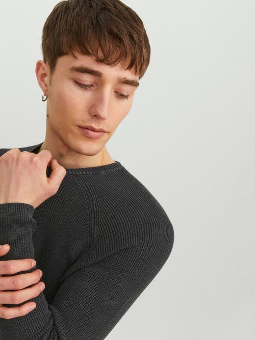 Jersey básico de canalé Jack & Jones Caviar