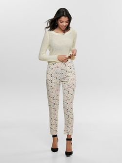 Jersey básico de punto granulado Only Cloud Dancer