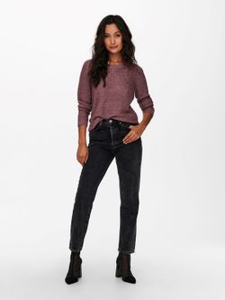 Jersey básico de punto granulado Only Rose Dust