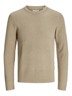 Jersey canalé de cuello redondo Jack & Jones Crockery