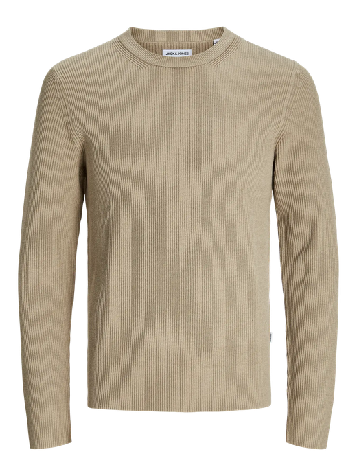 Jersey canalé de cuello redondo Jack & Jones Crockery