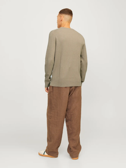 Jersey canalé de cuello redondo Jack & Jones Crockery