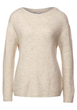 Jersey canalé irregular Street One Off White