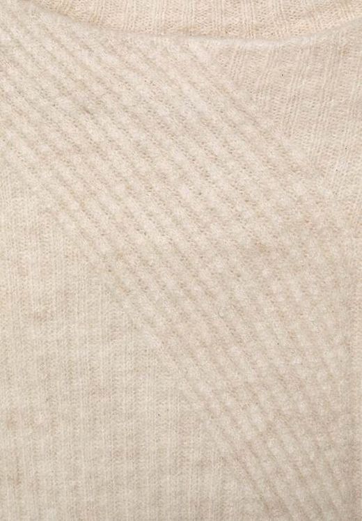 Jersey canalé irregular Street One Off White