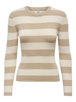 Jersey canalé rayas Jdy Humus