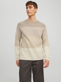 Jersey con bandas color Jack & Jones Oatmeal