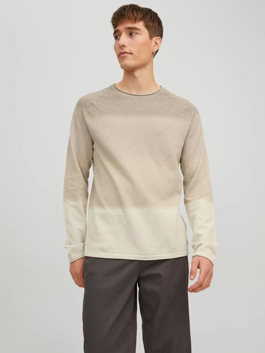 Jersey con bandas color Jack & Jones Oatmeal