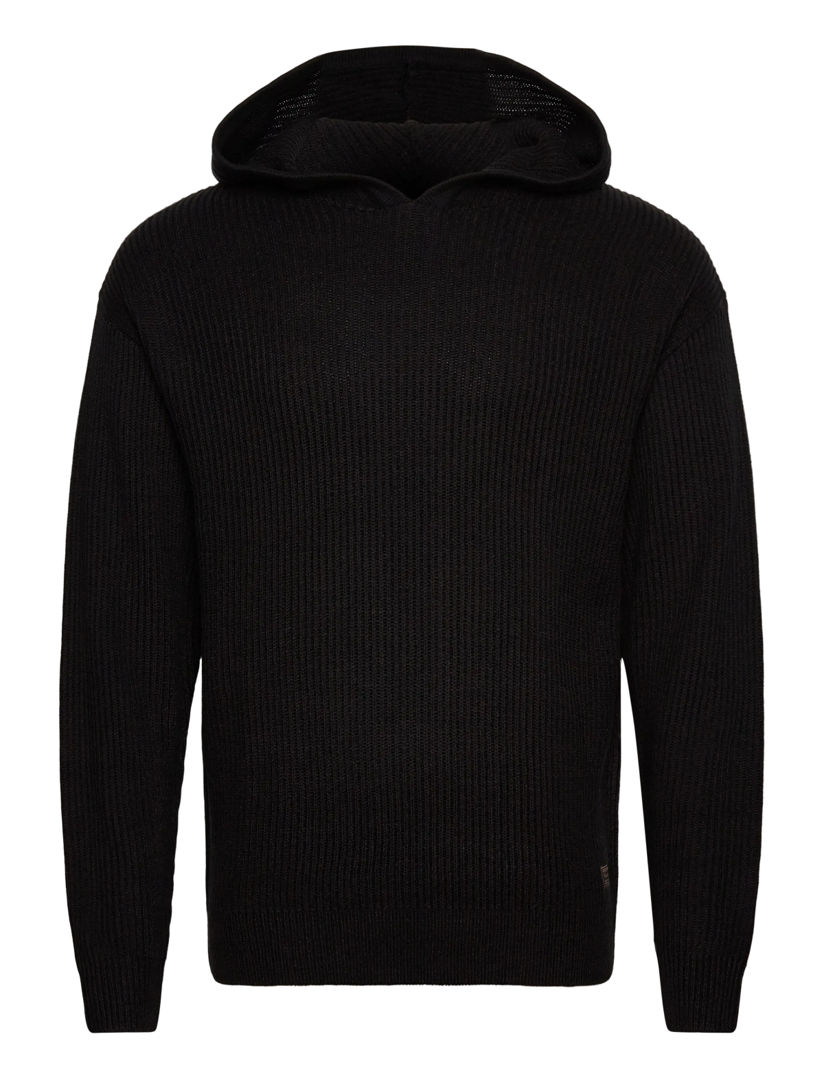 Jersey con capucha canalé Jack & Jones Black