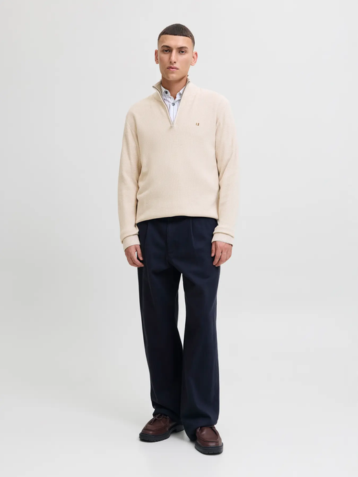 Jersey con cremallera 1/4 Jack & Jones Whitecap Gray