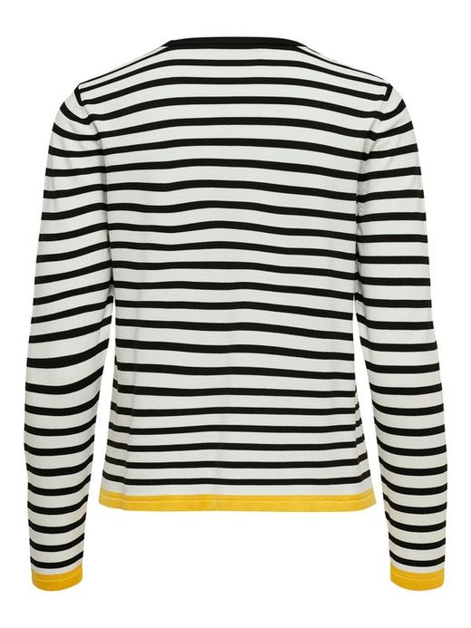 Jersey con cuello redondo y rayas Only Cloud Dancer