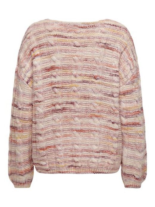 Jersey con trenzas jaspeado multicolor Only Birch