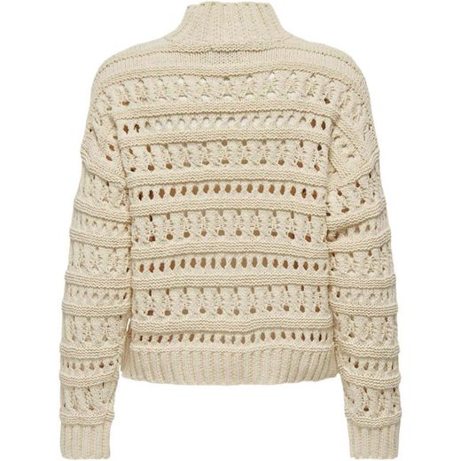 Jersey corto con calados Only Whitecap Gray