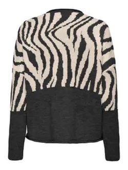 Jersey corto con estampado zebra Only Black