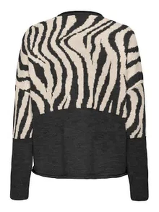 Jersey corto con estampado zebra Only Black