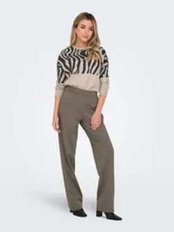 Jersey corto con estampado zebra Only Whitecap Gray