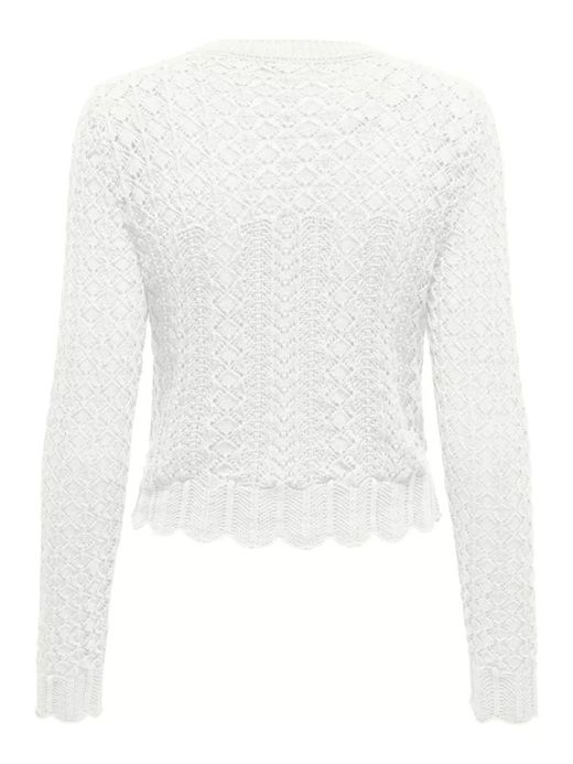 Jersey corto de punto calado Only Cloud Dancer