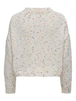 Jersey corto oversize jaspeado colores Only Cloud Dancer