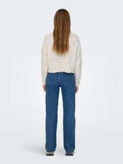 Jersey corto oversize jaspeado colores Only Cloud Dancer