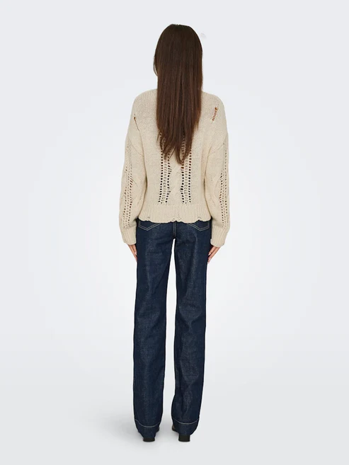 Jersey corto oversize trenza Only Birch