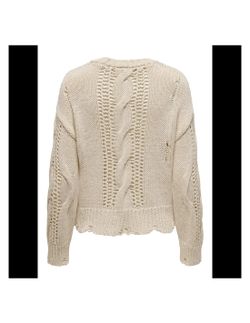 Jersey corto oversize trenza Only Birch