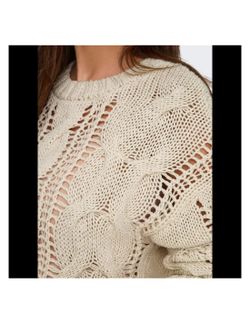 Jersey corto oversize trenza Only Birch