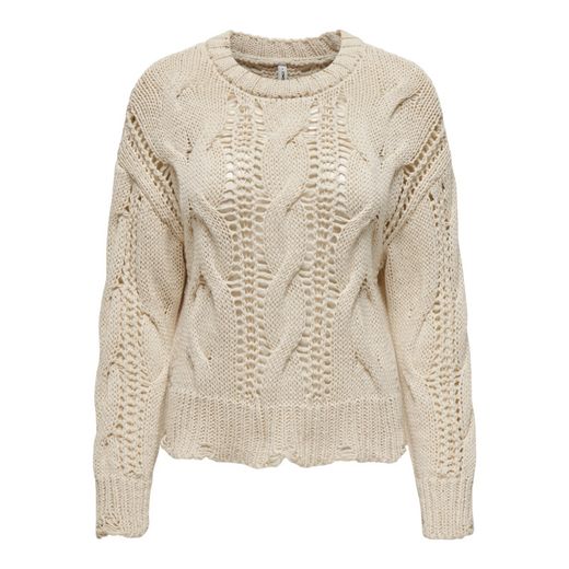 Jersey corto oversize trenza Only Birch