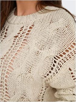 Jersey corto oversize trenza Only Birch