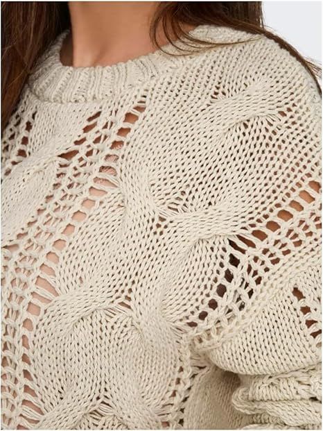 Jersey corto oversize trenza Only Birch