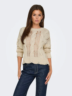 Jersey corto oversize trenza Only Birch