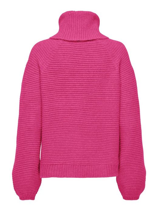 Jersey cuello alto oversize Only Fucsia
