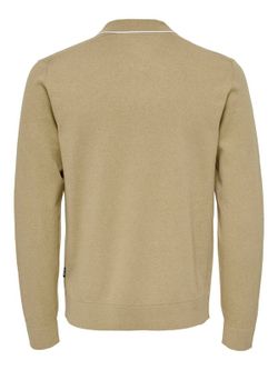 Jersey cuello polo ribeteado Only & Sons Chinchilla