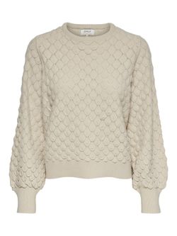 Jersey cuello redondo de punto calado Only Pumice Stone