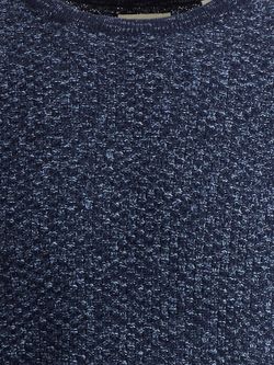 Jersey cuello redondo jaspeado Jack & Jones Navy