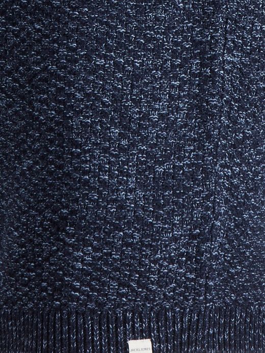 Jersey cuello redondo jaspeado Jack & Jones Navy