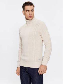 Jersey de cuello alto con trenzas Jack & Jones Moonbean