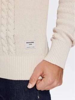 Jersey de cuello alto con trenzas Jack & Jones Moonbean