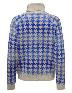 Jersey de cuello alto estampado pata de gallo Only Pumice Stone