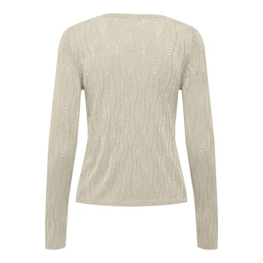 Jersey de cuello pico efecto lurex Only Birch