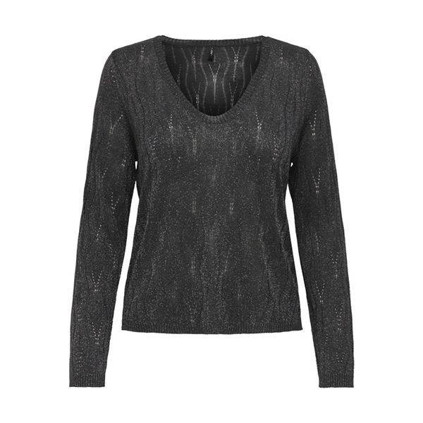 Jersey de cuello pico efecto lurex Only Phantom