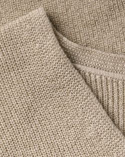 Jersey de cuello pico lurex Street One Beige