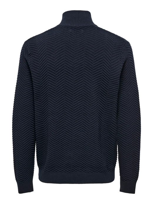 Jersey de cuello polo con espiga Only & Sons Navy Blazer