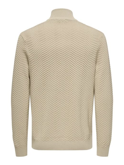 Jersey de cuello polo con espiga Only & Sons Silver